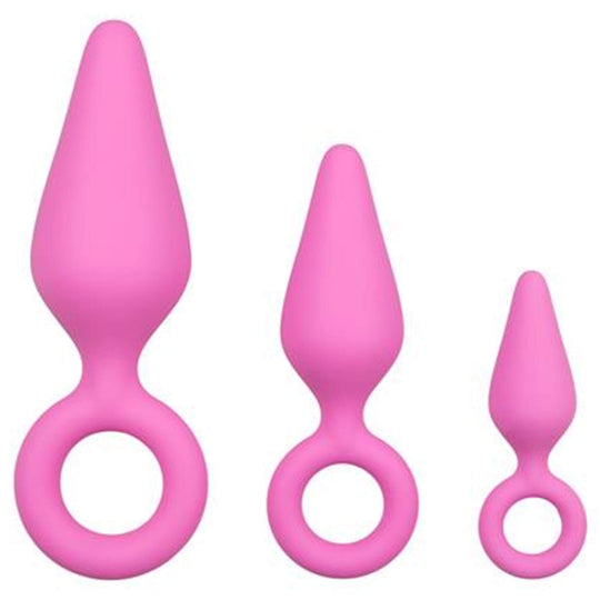 Pinkit anaalitapit vetorenkaalla - 3 kpl setti