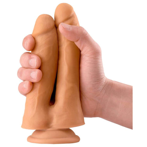 Tuplapäinen dildo, realistinen