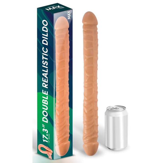 Tupladildo - realistinen 44 cm
